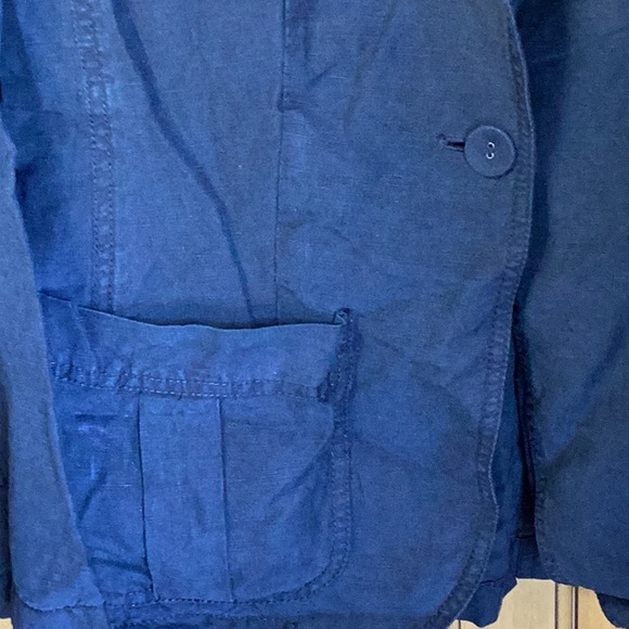 FINAL SALE PRICE J. Jill Black Silk/Linen Jacket in Size PS - Picture 3 of 6